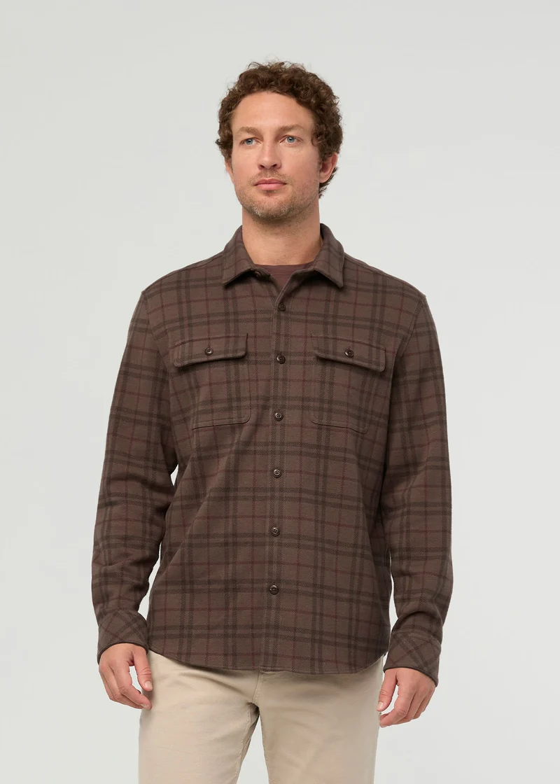 Performance Flannel Overshirt - Stout Plaid