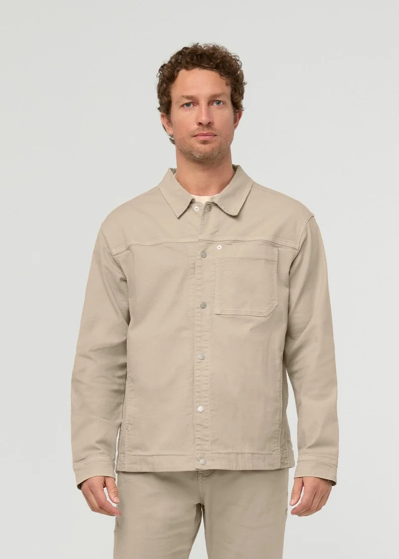 Stretch Canvas Work Jacket - Garment Dye Sand