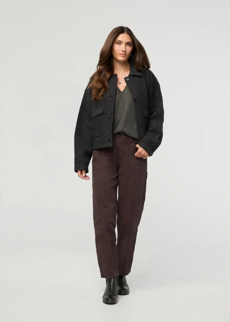 Stretch Canvas Utility Pant - Garment Dye Espresso