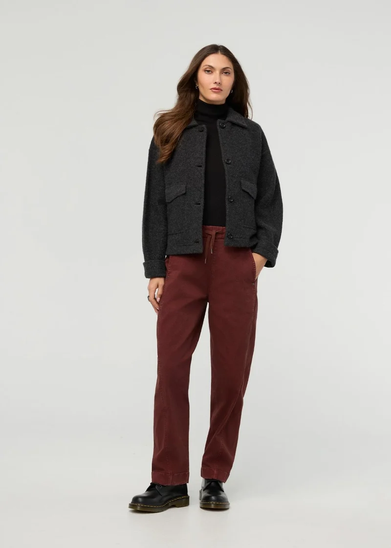 FlexTwill Barrel Pull On Pant - Chestnut