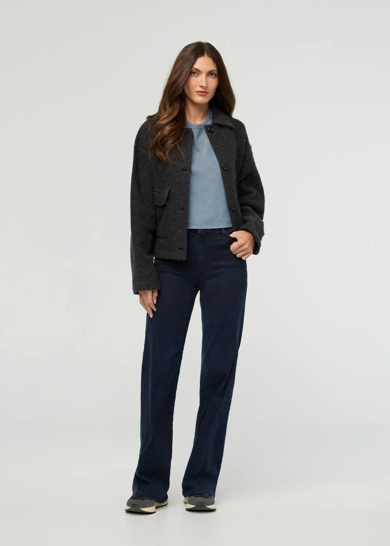 Performance Denim Luxe High Rise Wide Leg - Dusk