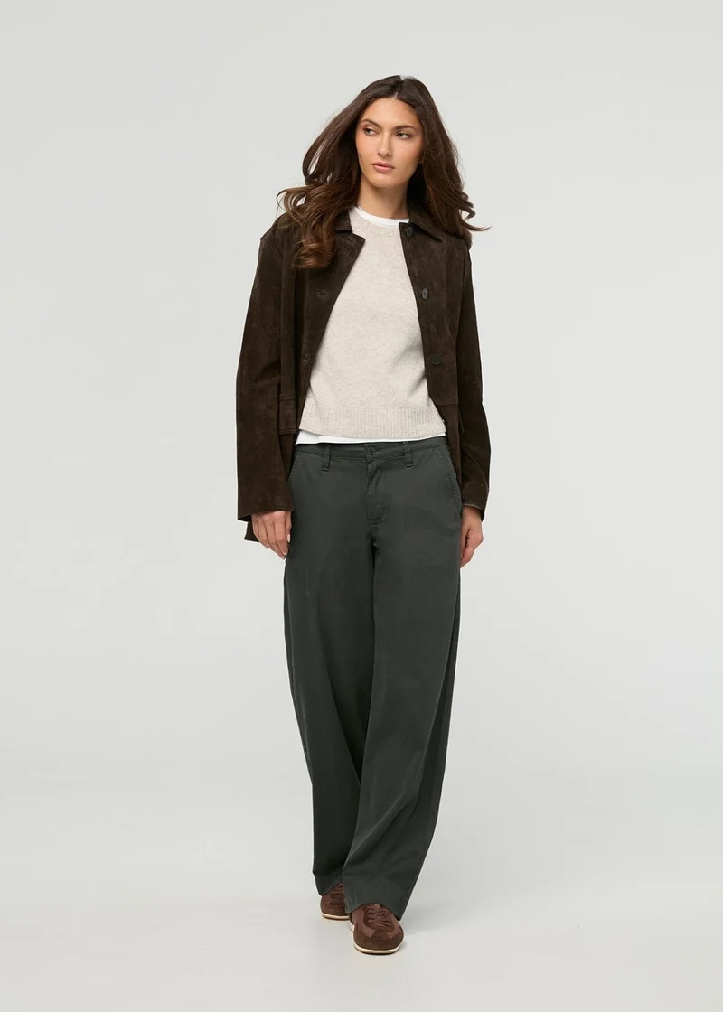 Deluxe Twill Trouser - Evergreen
