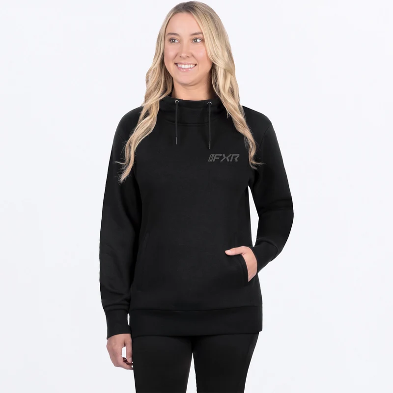 Women's Mitered Cotton Pullover Hoodie