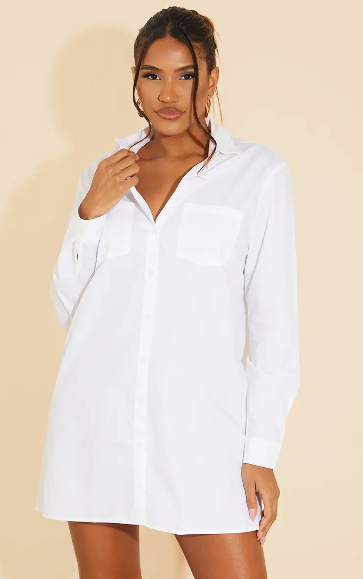 Long Sleeve Button Shirt Dress