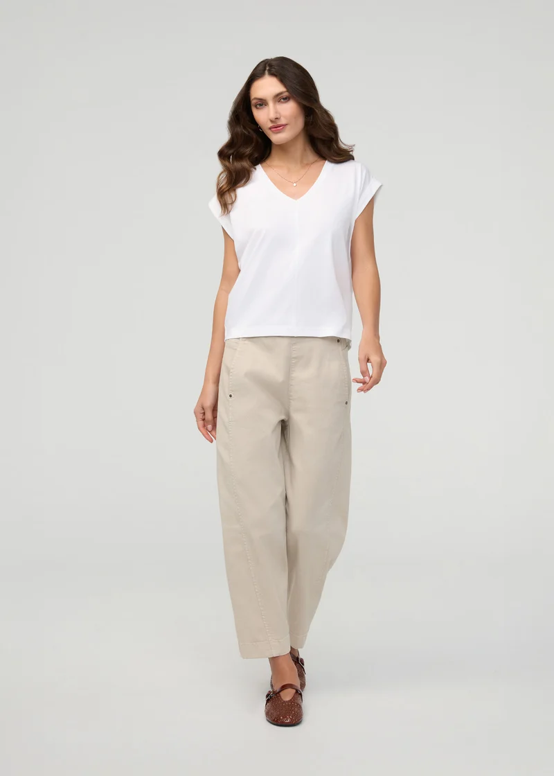 FlexTwill Barrel Pull On Pant - Sandstone
