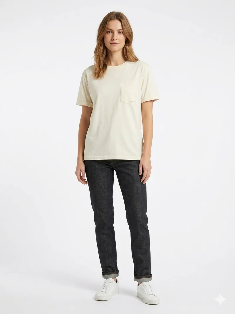 Crew Neck Off White T-Shirt