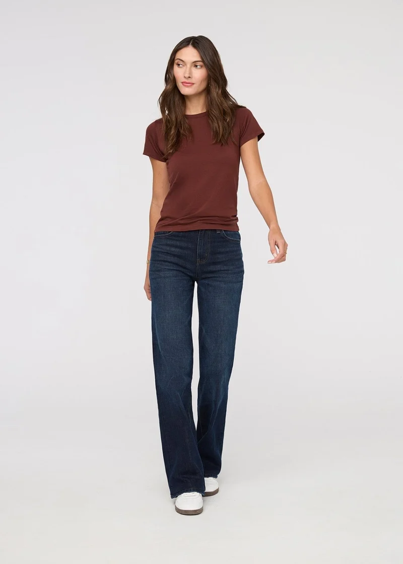 Midweight Denim Wide Leg (Zip Fly) - Moonlight Blue