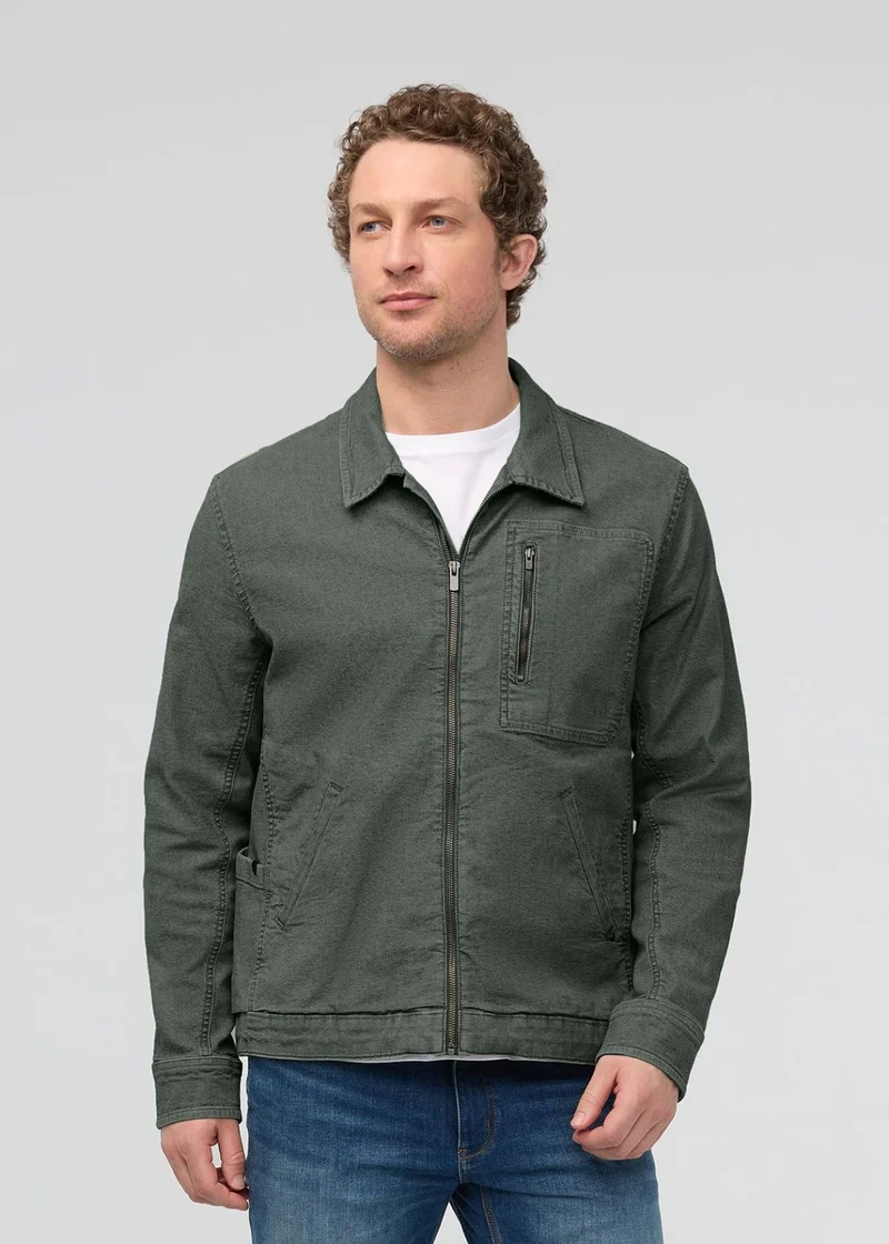 Stretch Canvas Utility Jacket - Black Spruce