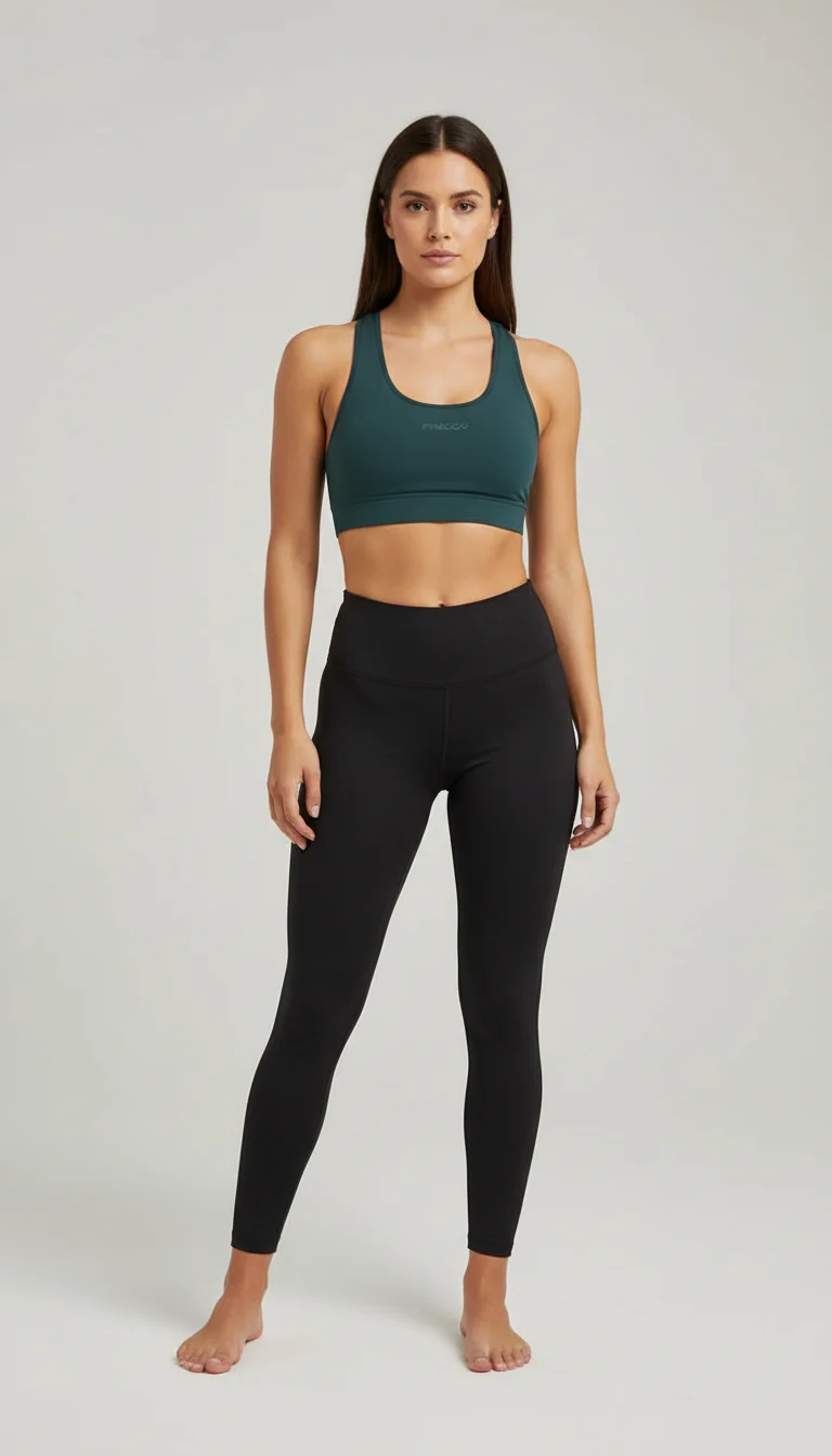 Medium support sports bra with glitter logo