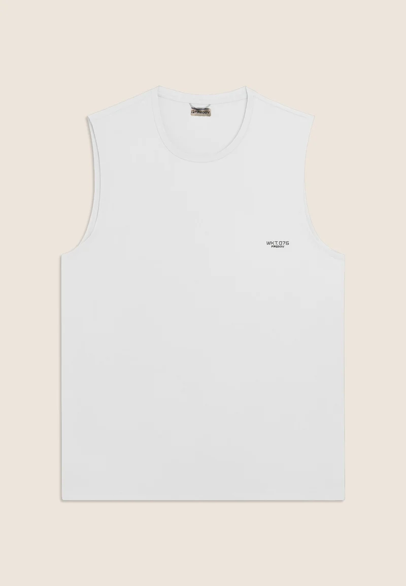 Men's Sleeveless Quick-Dry T-Shirt - Optical White