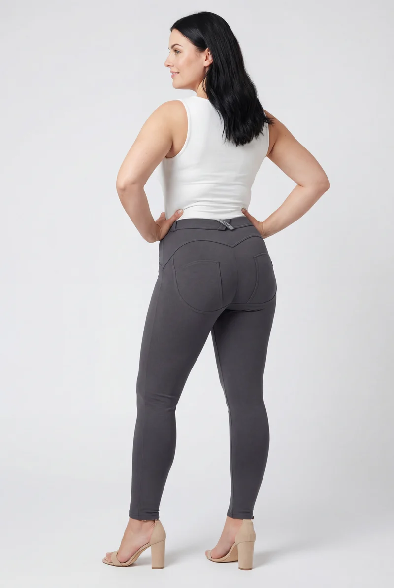WR.UP Curvy Push-Up Regular Waist Skinny 7/8 Pants - Pewter Gray