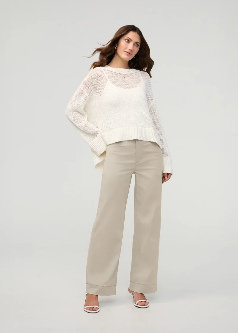 NuStretch High Rise Trouser - Sandstone
