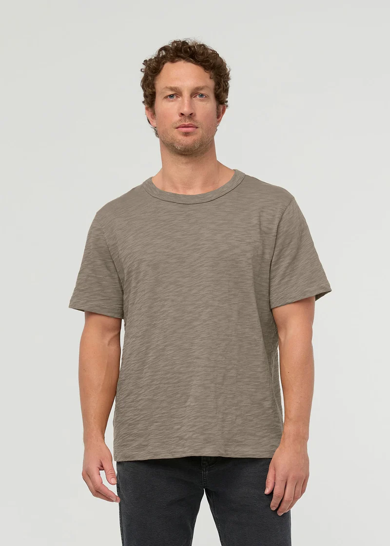 Midweight Slub Jersey Tee - Stone