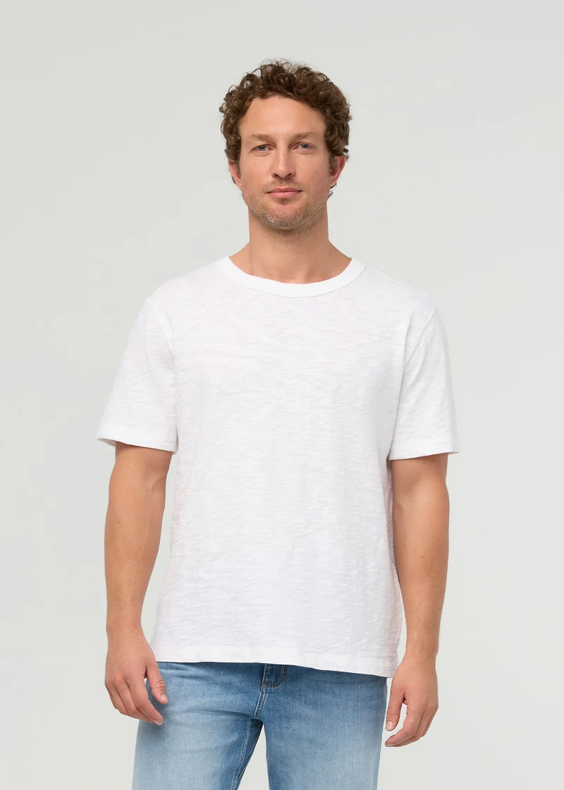 Midweight Slub Jersey Tee - White