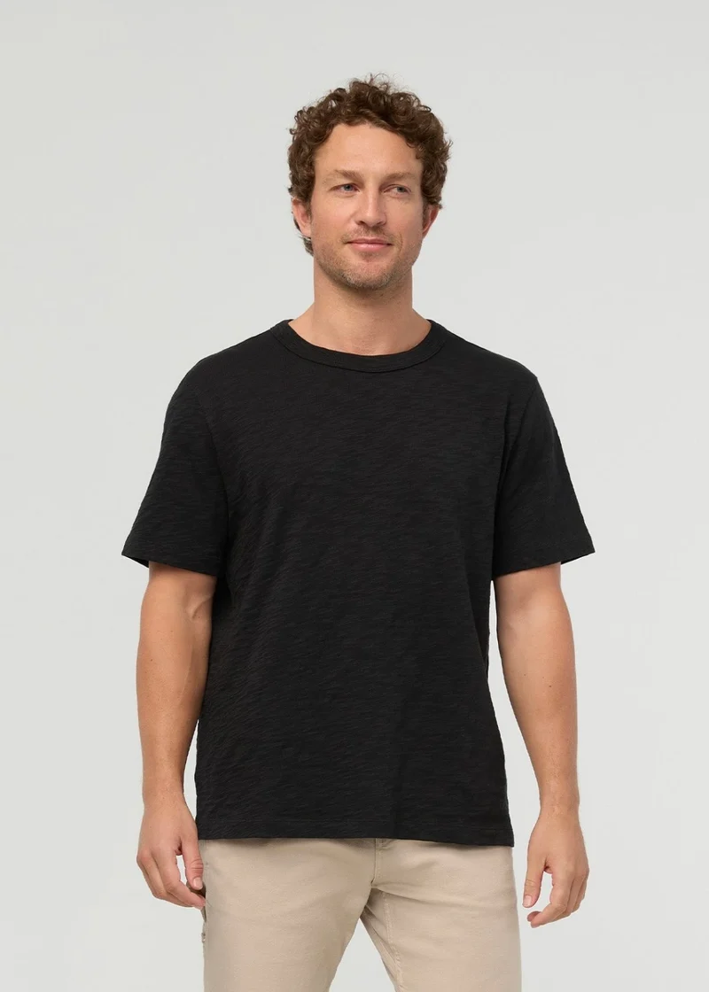 Midweight Slub Jersey Tee - Black