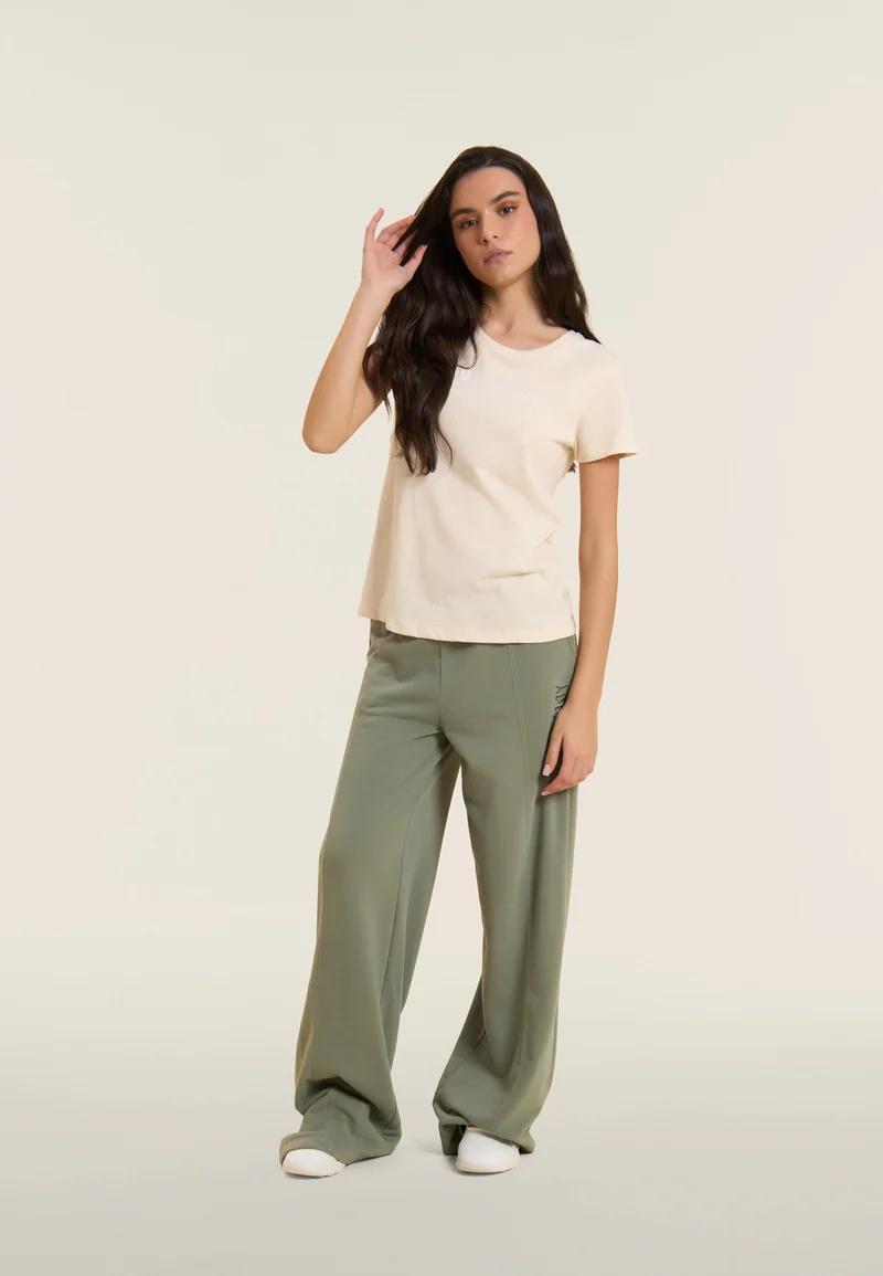 Oversize athletic trousers with 'FREDDY FLOW' graphics - Sea Spray Green