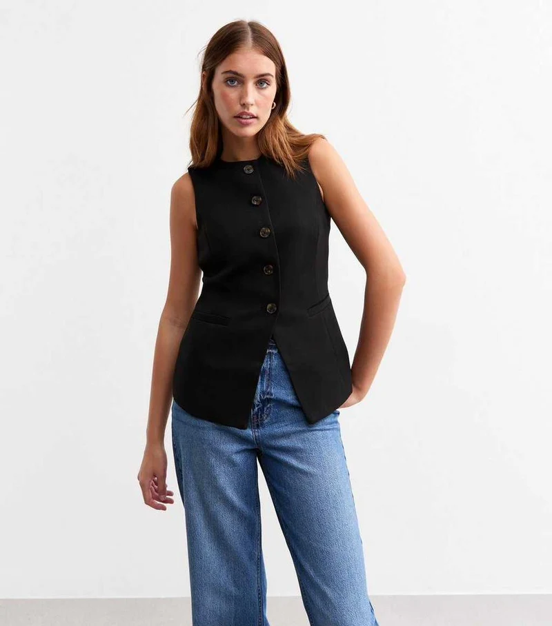 New look Crew Neck Waistcoat