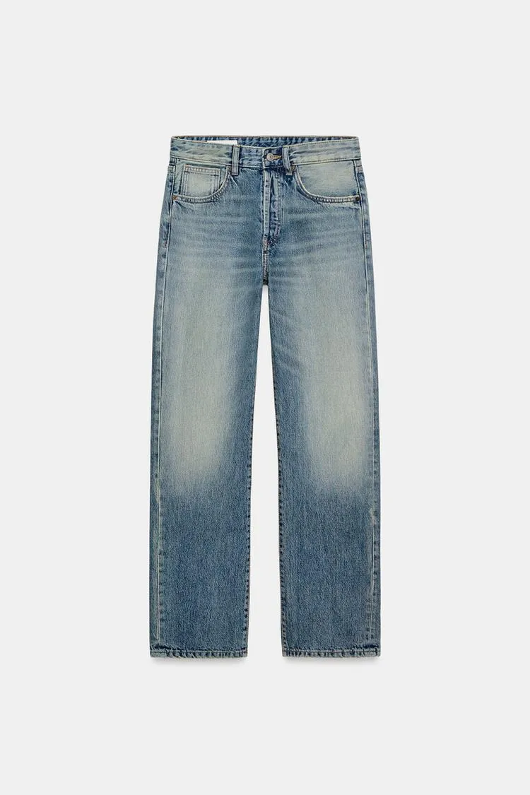 Zara Mid Waist Boyfriend Jeans