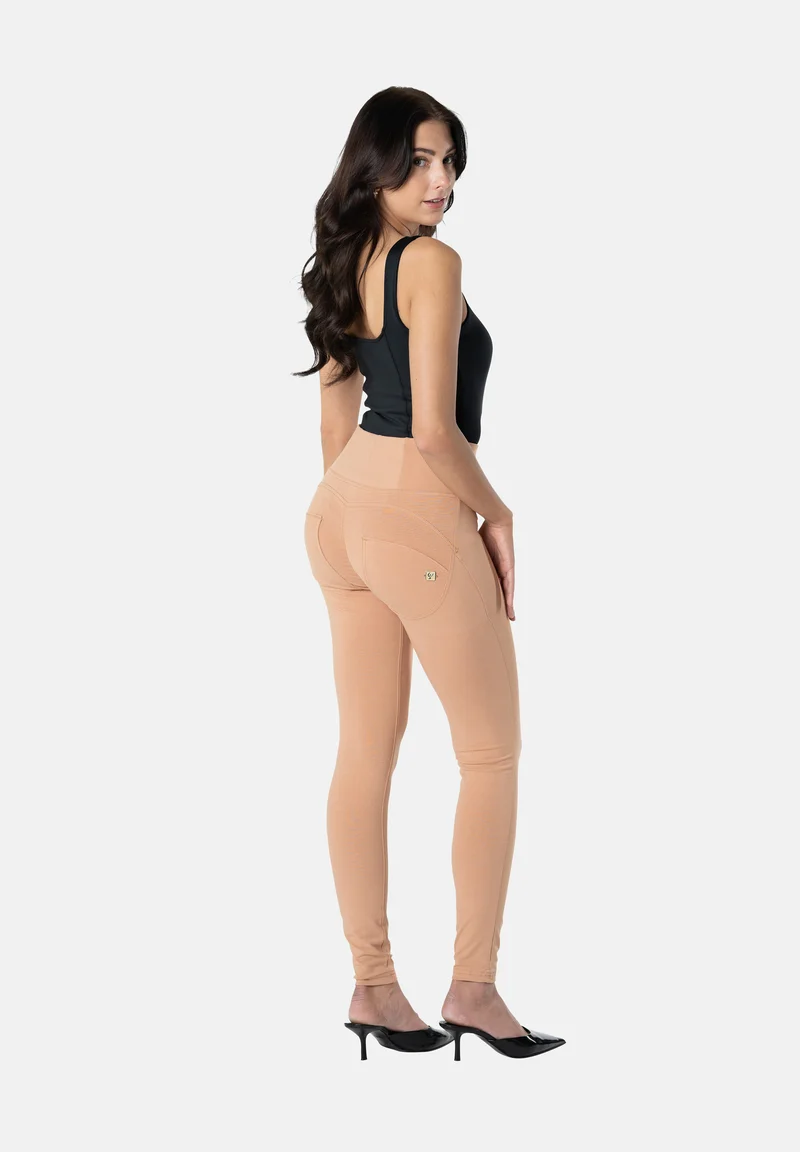 WR.UP Push-Up High Waist Skinny Pants - Macaroon Brown