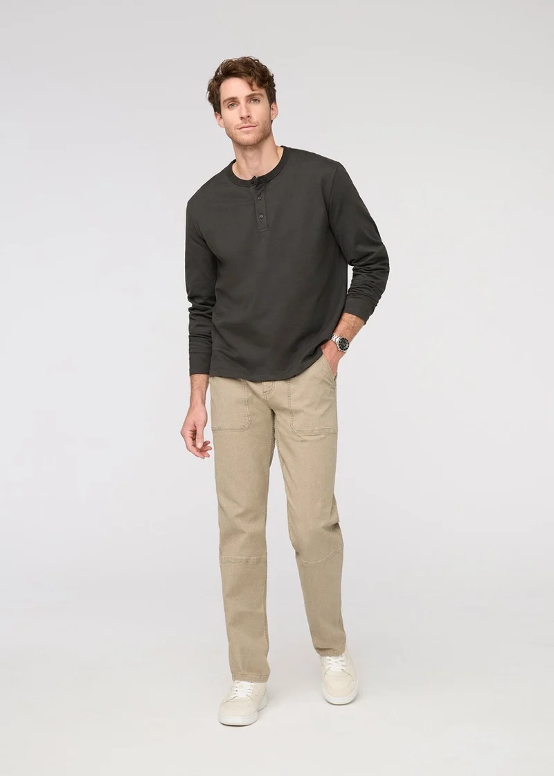 Stretch Canvas Utility Pant - Tan