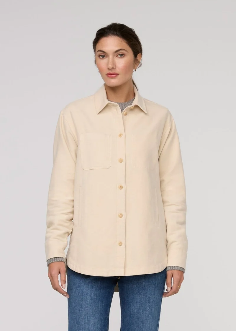 No Sweat Moleskin Overshirt - Bone