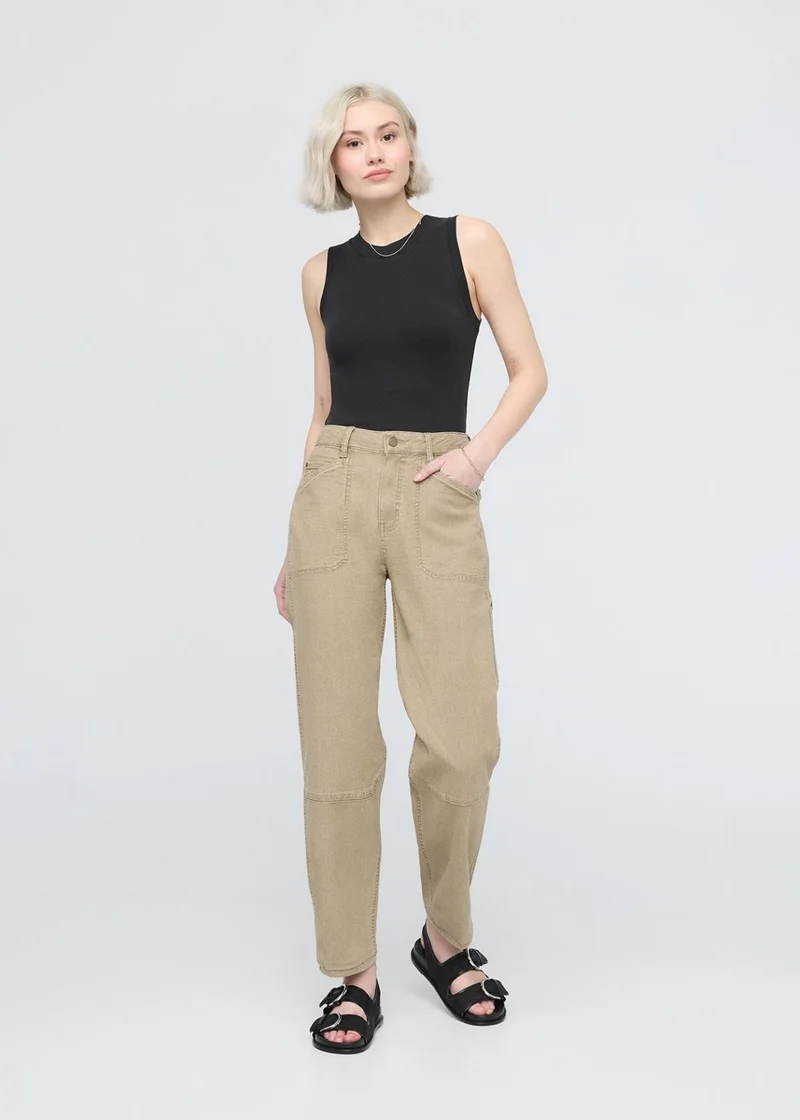 Stretch Canvas Utility Pant - Tan