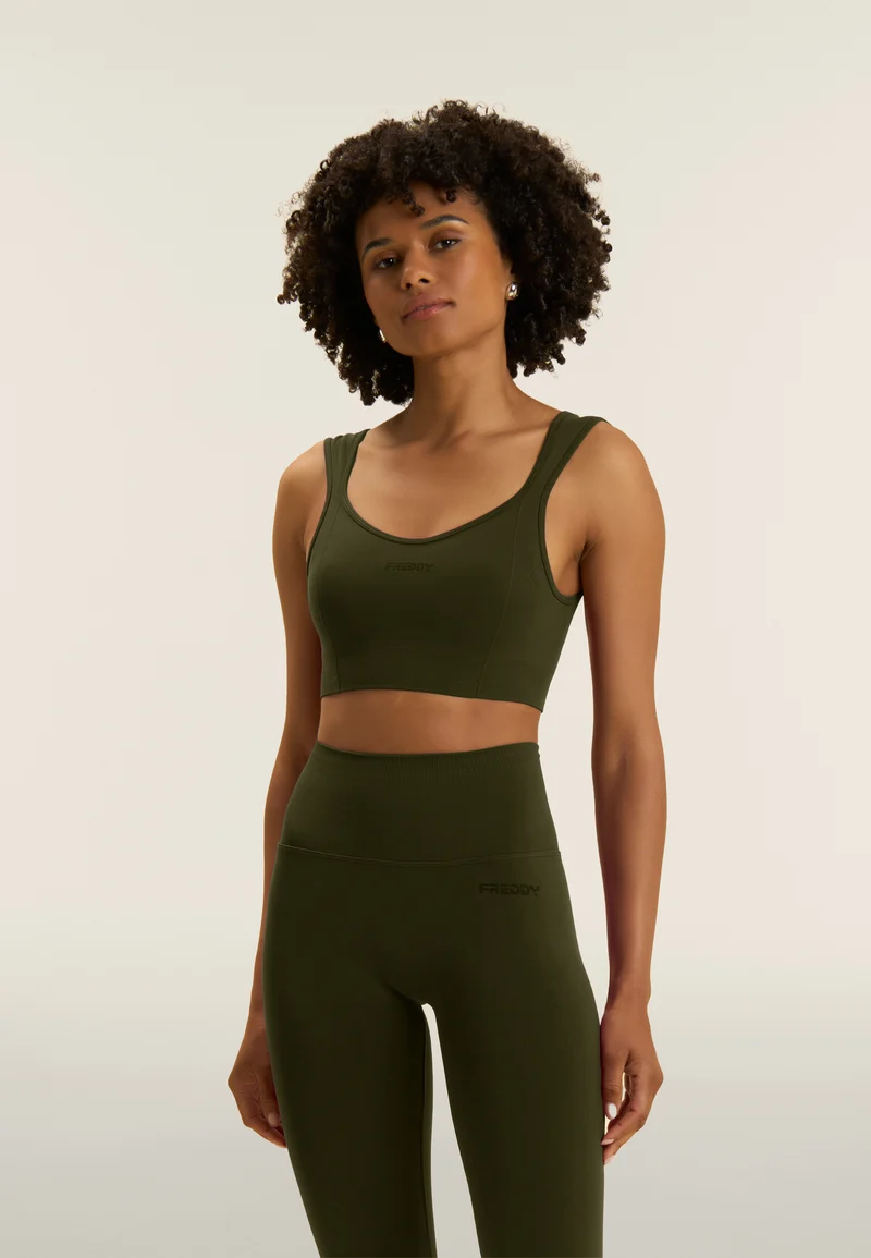 Seamless Sport Top - Cypress Green