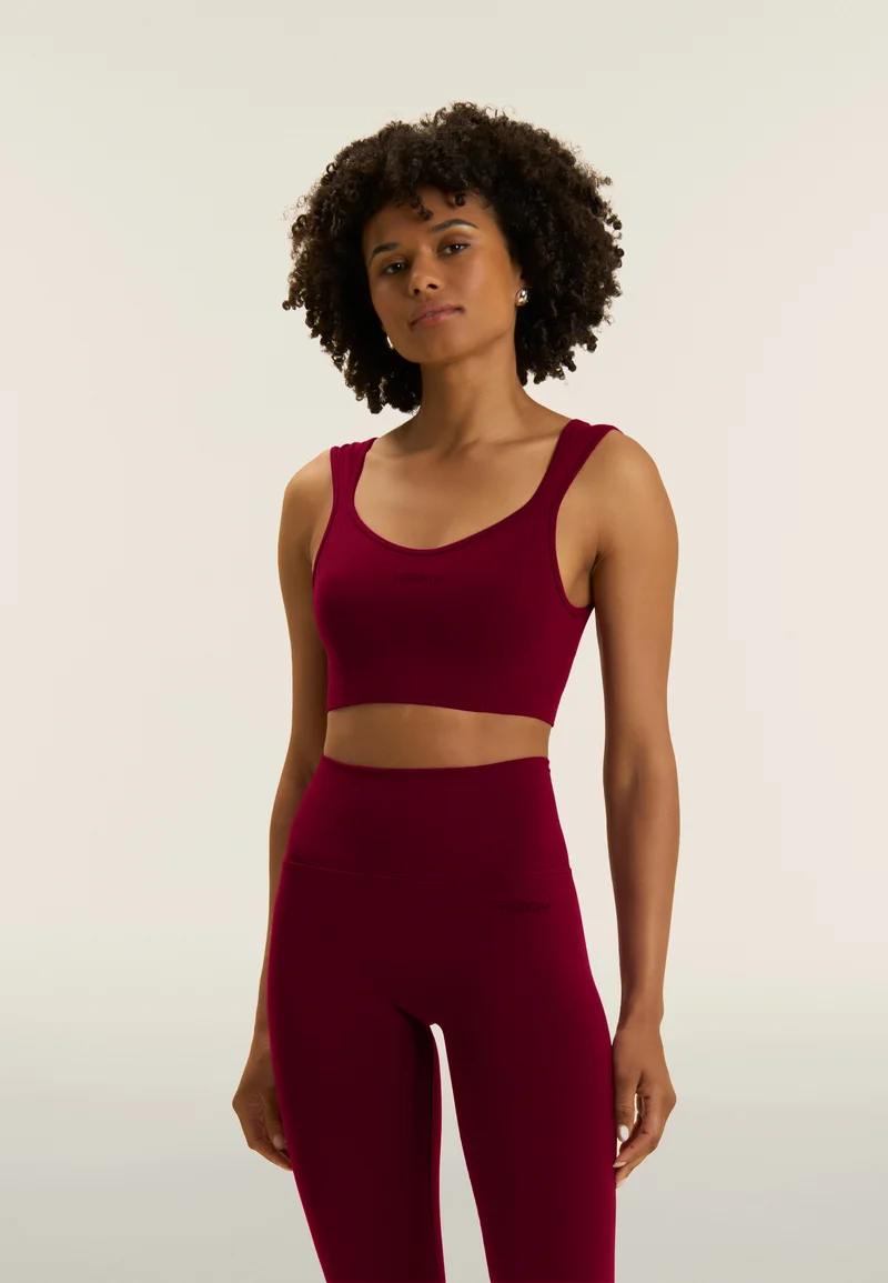 Seamless Sport Top Light Support Sweetheart - Rumba Red