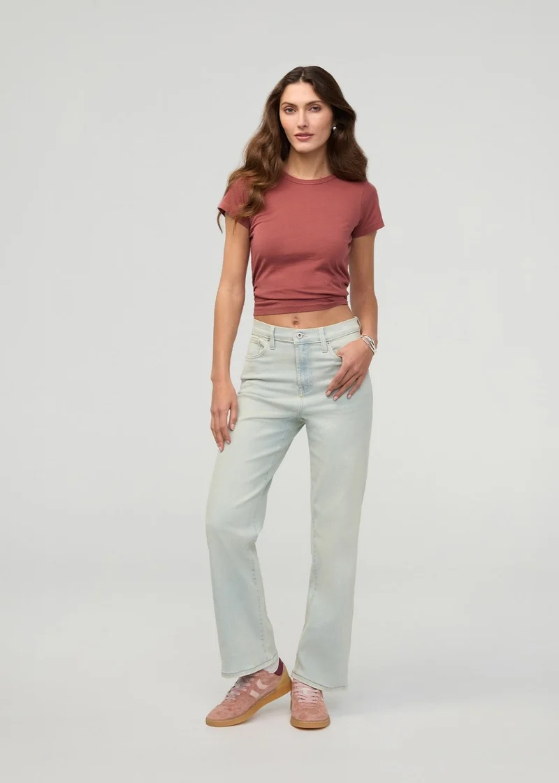 Performance Denim+ High Rise Straight - Moonstone