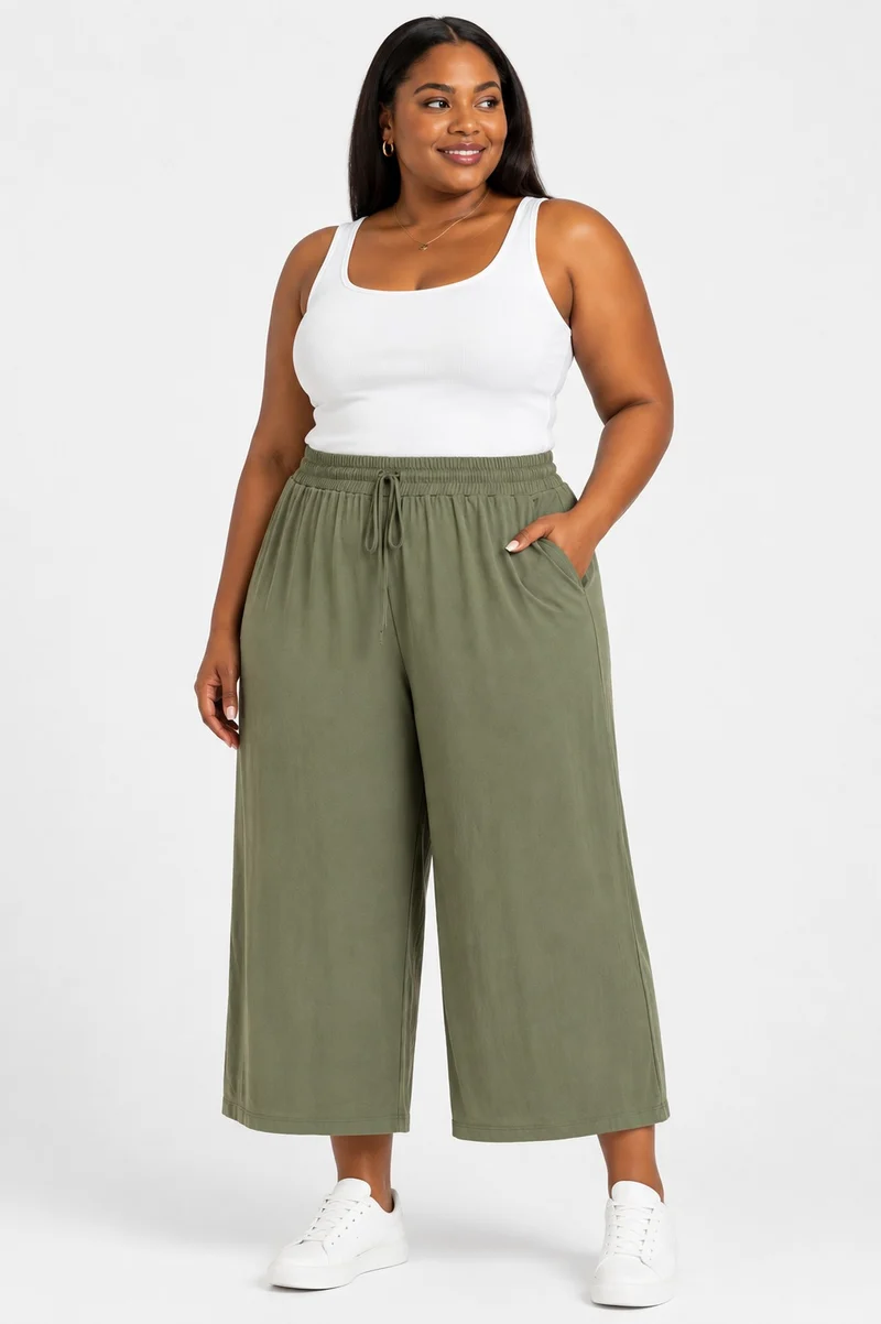 Relaxed Shape And Versatile Neutral Plus Size Casual