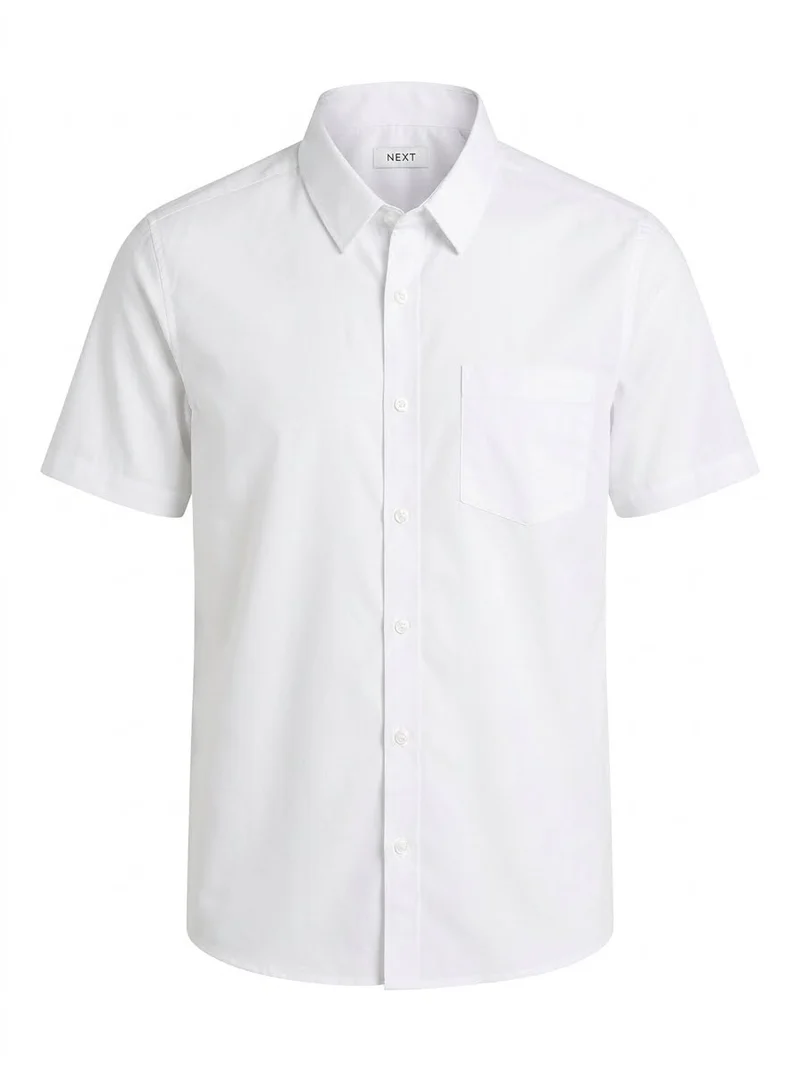 Next White Short Sleeve School Shirt