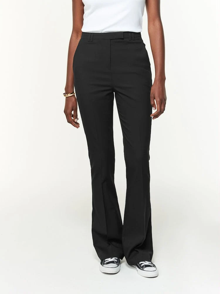 Next Black Tailored Bootcut Trousers
