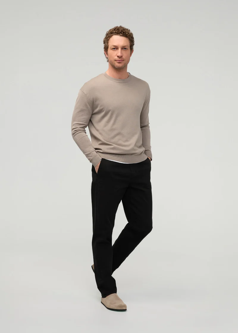 FlexTwill Relaxed Pull On Pant - Black