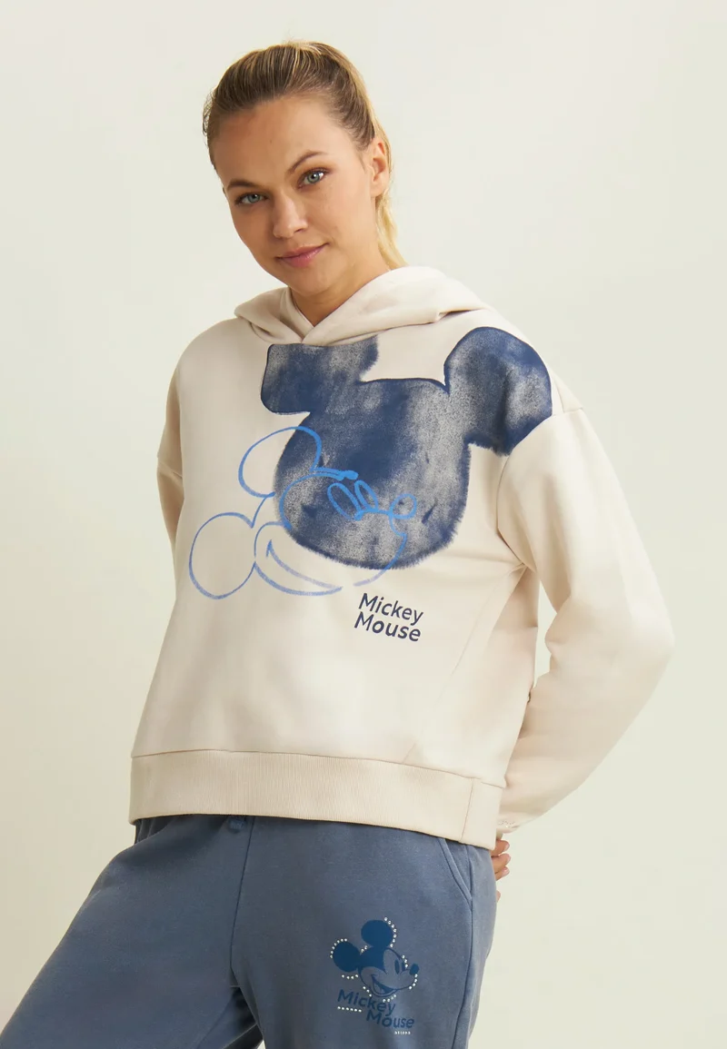 Women's hoodie with Mickey Mouse print