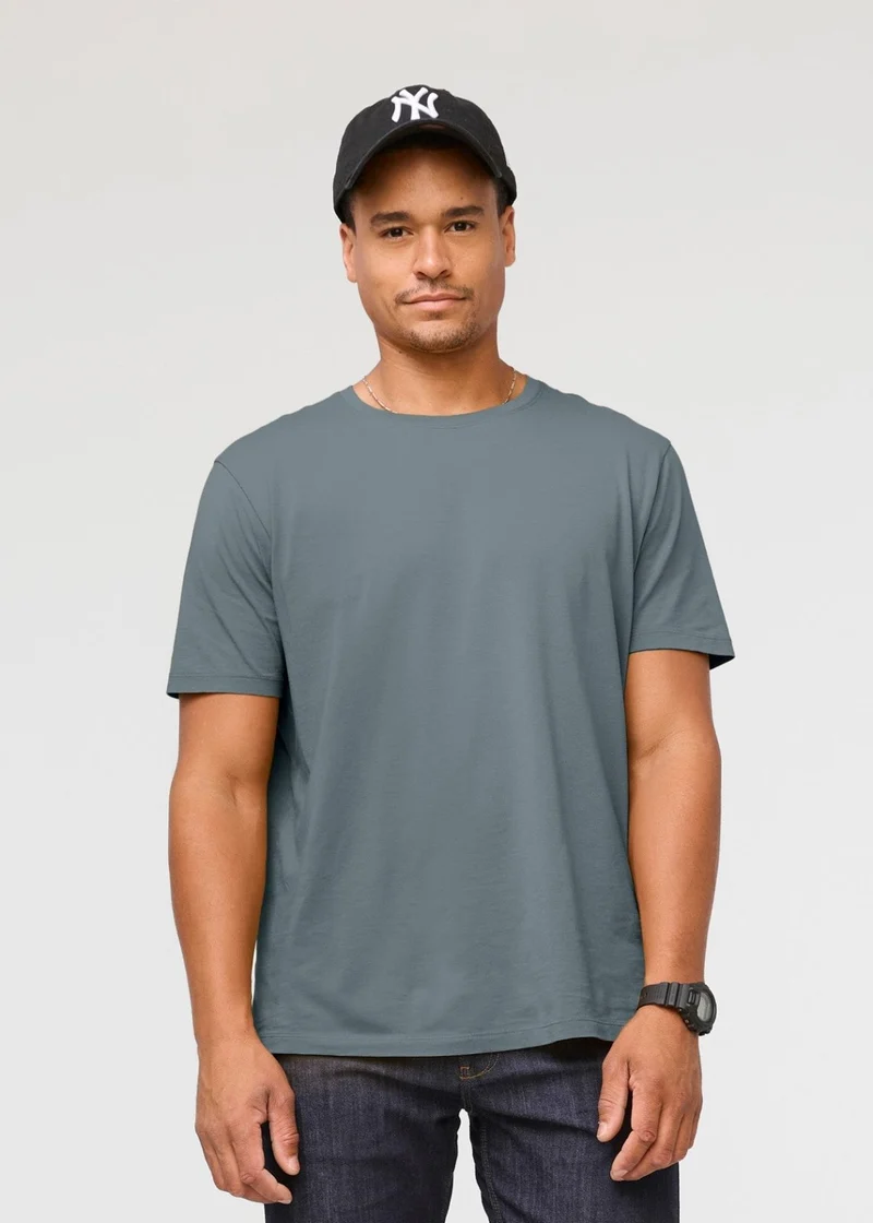 PurePima Only Tee - Stone Blue