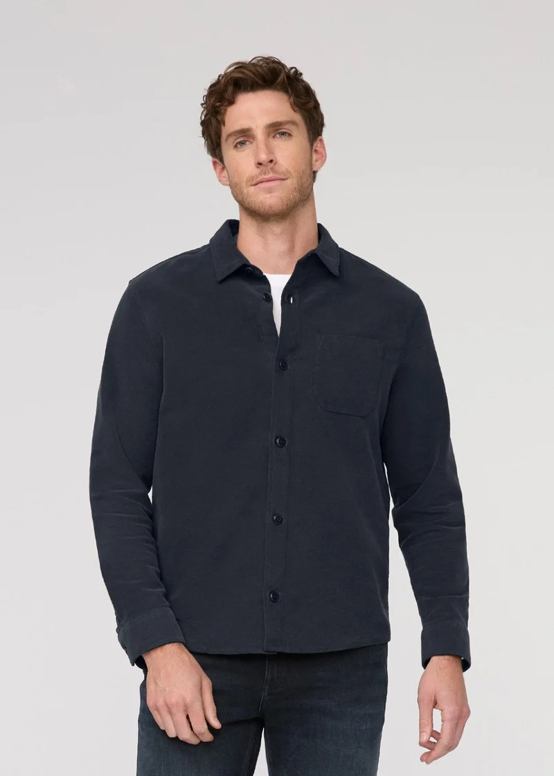 No Sweat Moleskin Overshirt - Navy