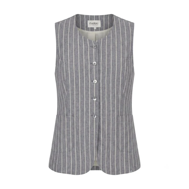 Farhi Pinstripe Tailored Waistcoat