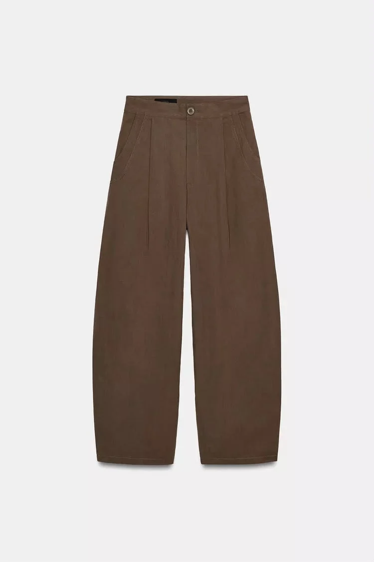 Zara Pleagues Balloon Pants