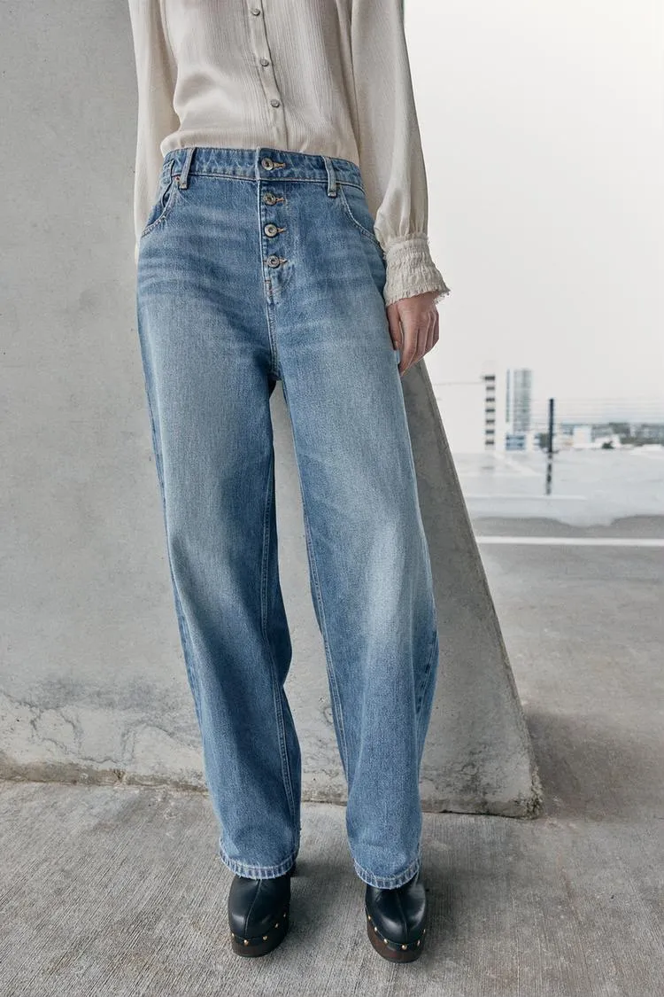 High Waist Loose Baggy Jeans Trousers