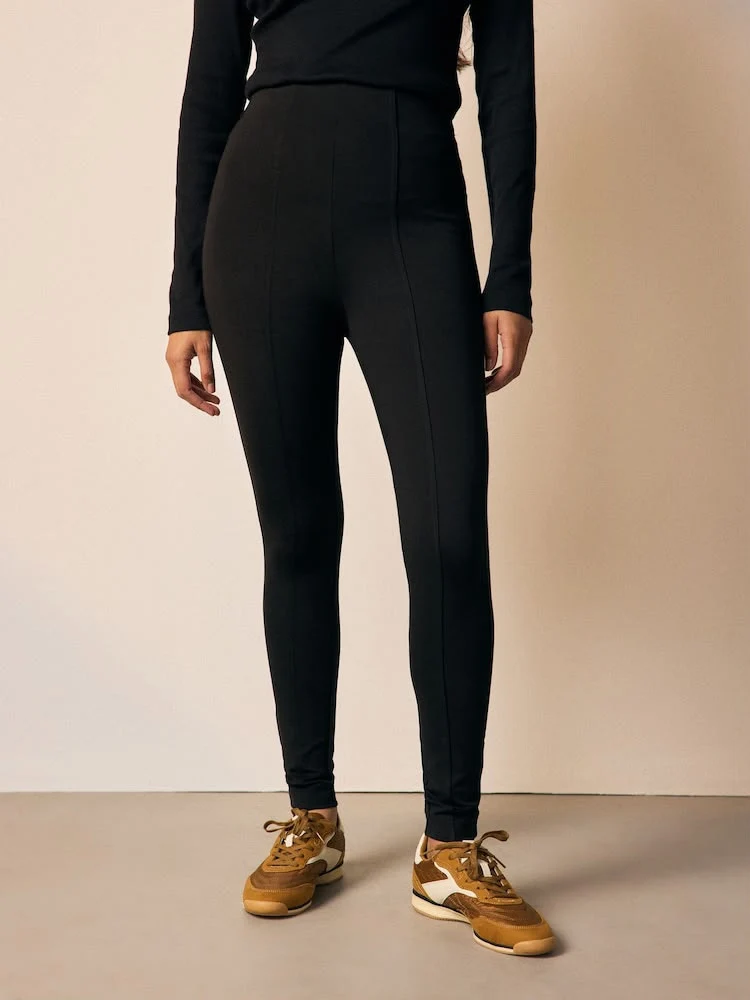Black Ponte Leggings