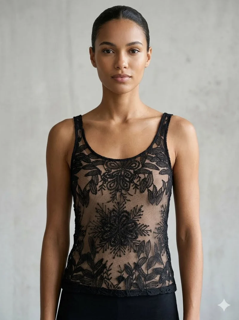 Black Lace Top