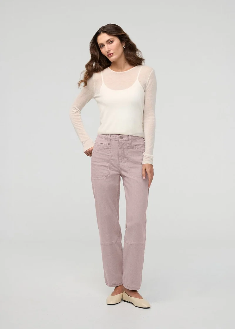 Stretch Canvas Utility Pant - Chalk
