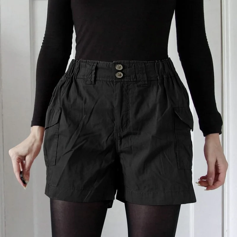 Black Cargo Short