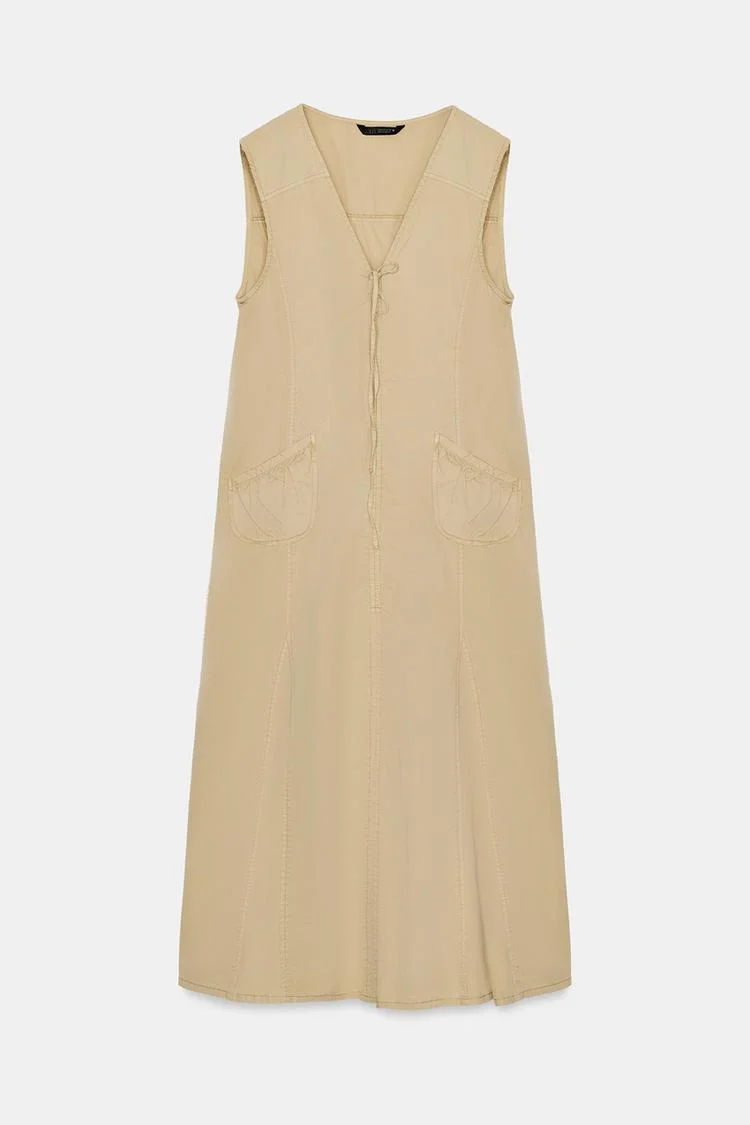Trench Midi Dress