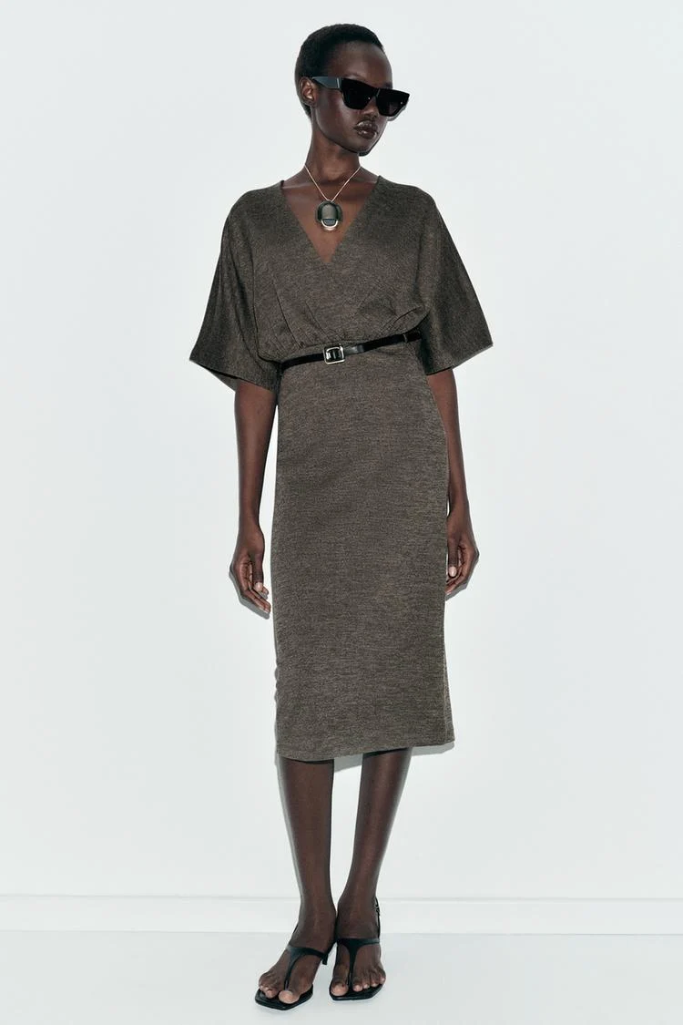 Dark Green Midi Dress