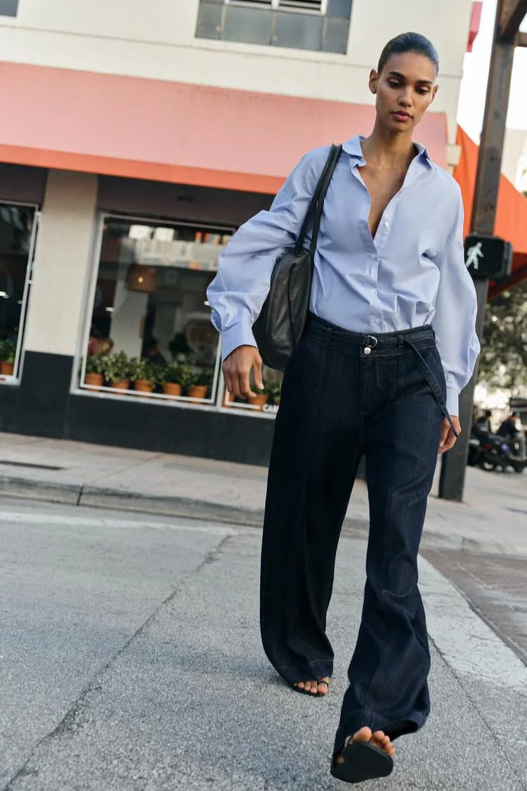 High Waist Bootcut Jeans Trouser