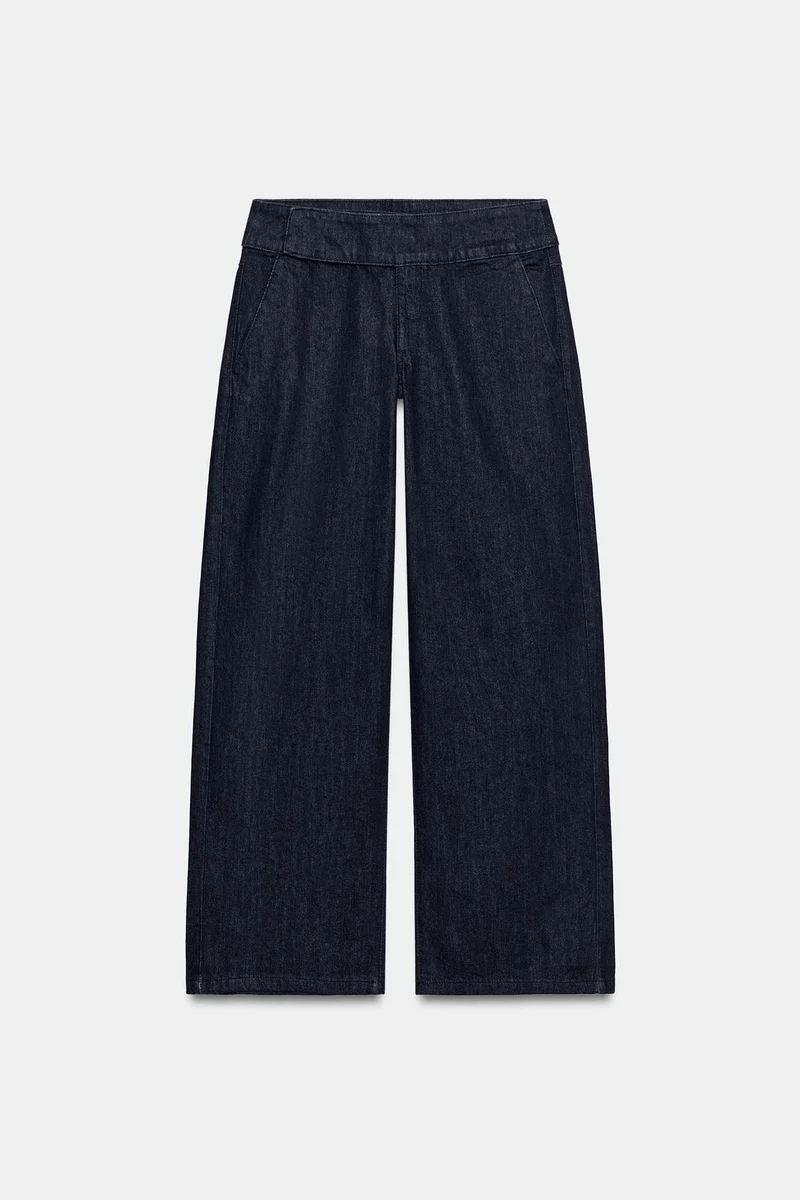 Low Rise Wide Leg Jeans