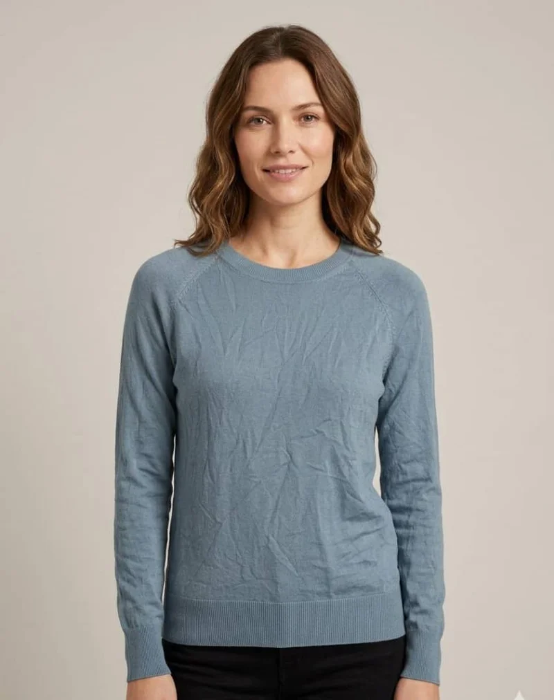 Fine Knit Crew Neck Jumper