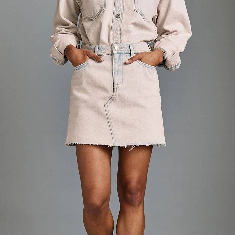 Next Tinted Denim Mini Skirt