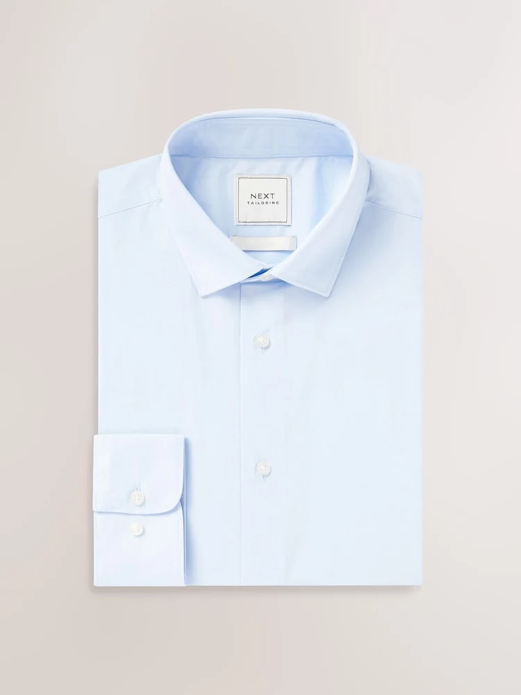 Light Blue Regular Fit Single Cuff Smart Shirt